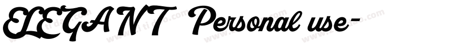 ELEGANT  Personal use字体转换